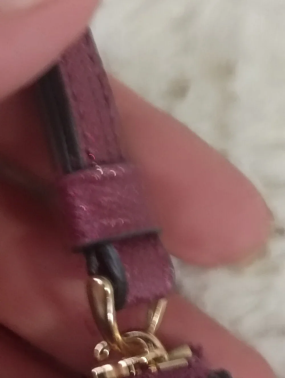 COACH Metallic Corner Zip Wristlet